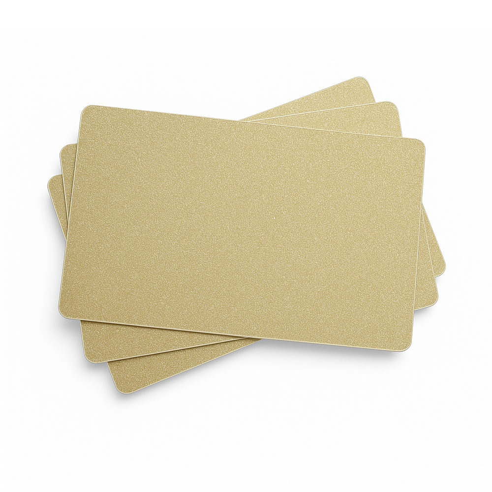 Metalizirane PVC kartice – Zlatna (Sand)