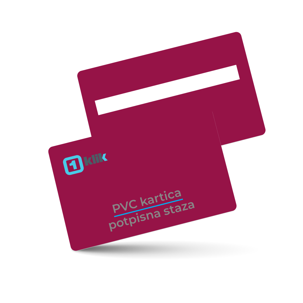 PVC kartica Cranberry s potpisnom stazom