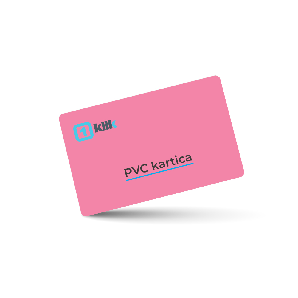 PlusCard PVC ružičaste kartice (100 komada)